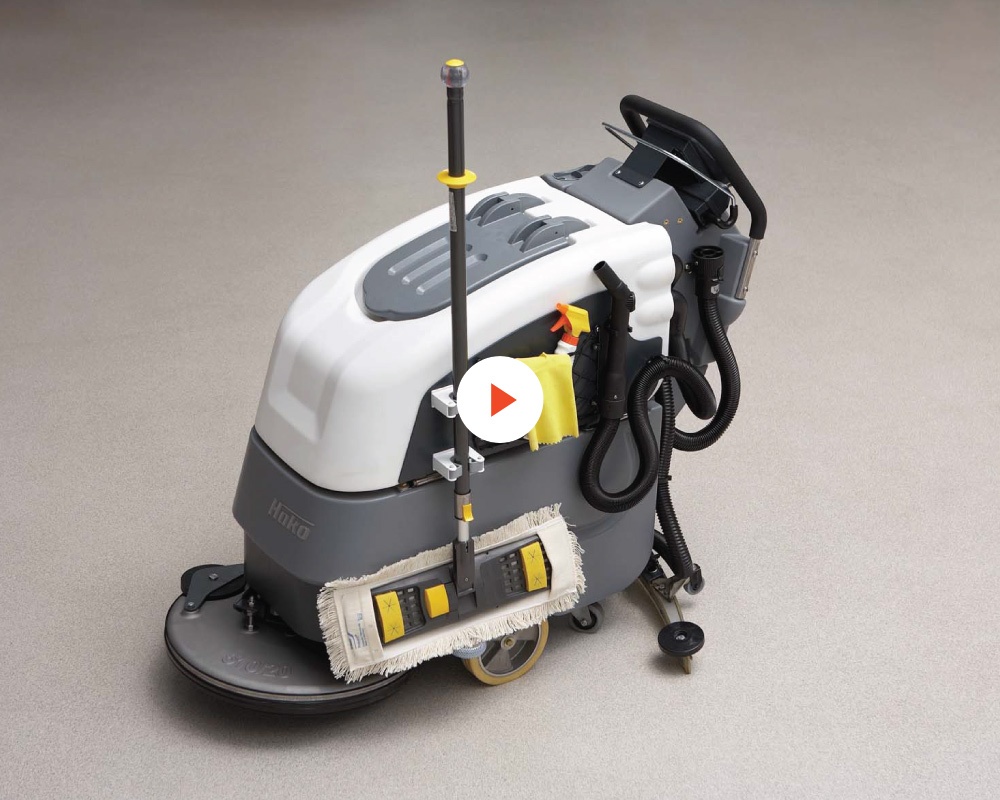 Scrubmaster AntiBac B45CL Industrial Battery Electric Floor Scrubber 51cm